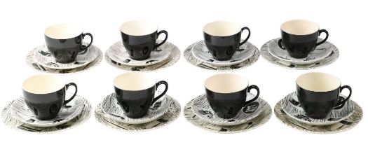 A set of eight 1950s/1960s Homemaker cups, saucers and plates, [Design by Enid Seeney (1931-2011),