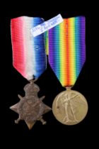 A 1914 Star and Victory Medal to 2186 Pte T Jackson, Border Regiment
