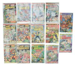 A group of 1970s Marvel Prince Namor The Savage Sub-Mariner comic books, (Jan 1970 - Jan 1974)