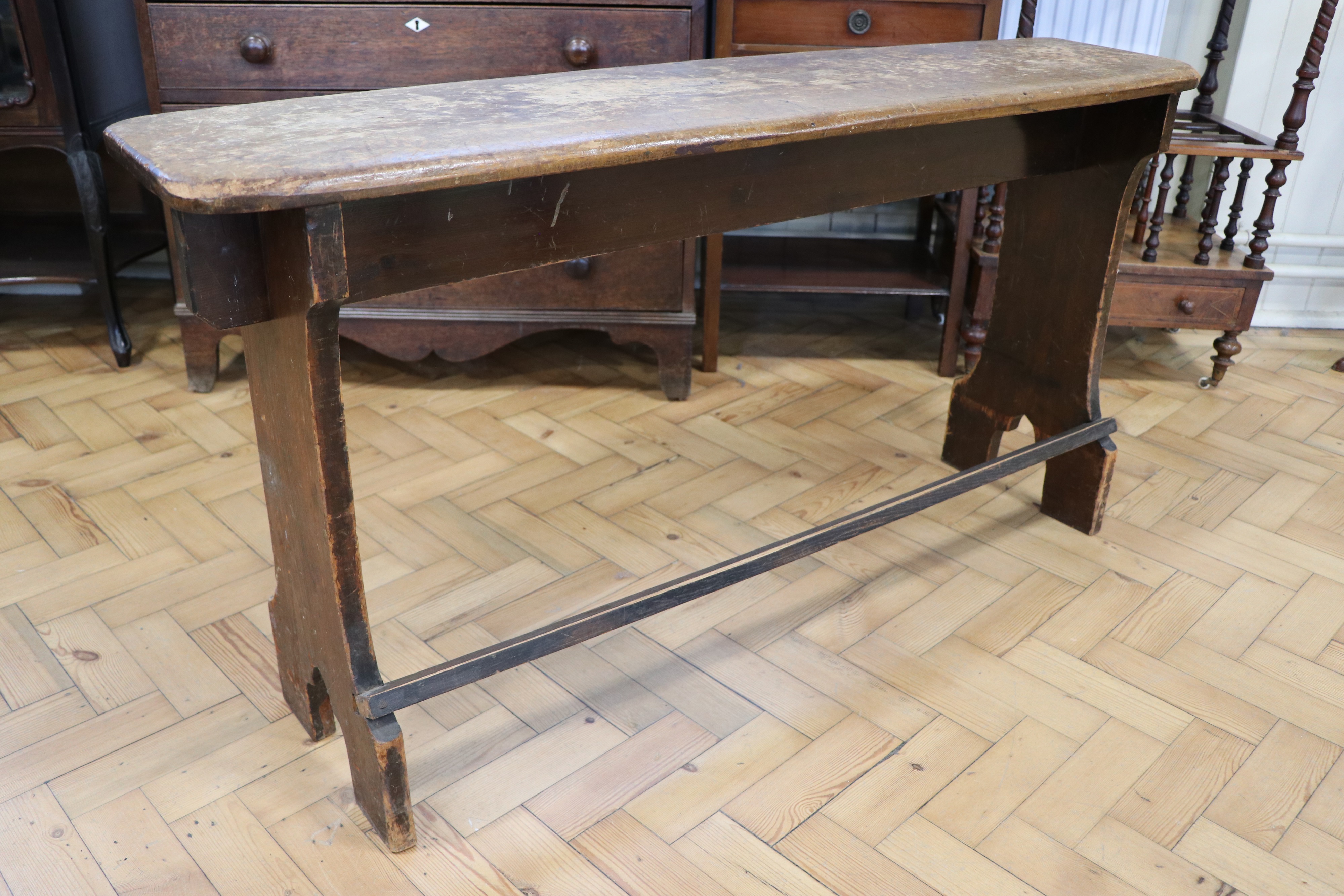 A church organ bench stool, 120 cm x 68 cm - Image 3 of 4