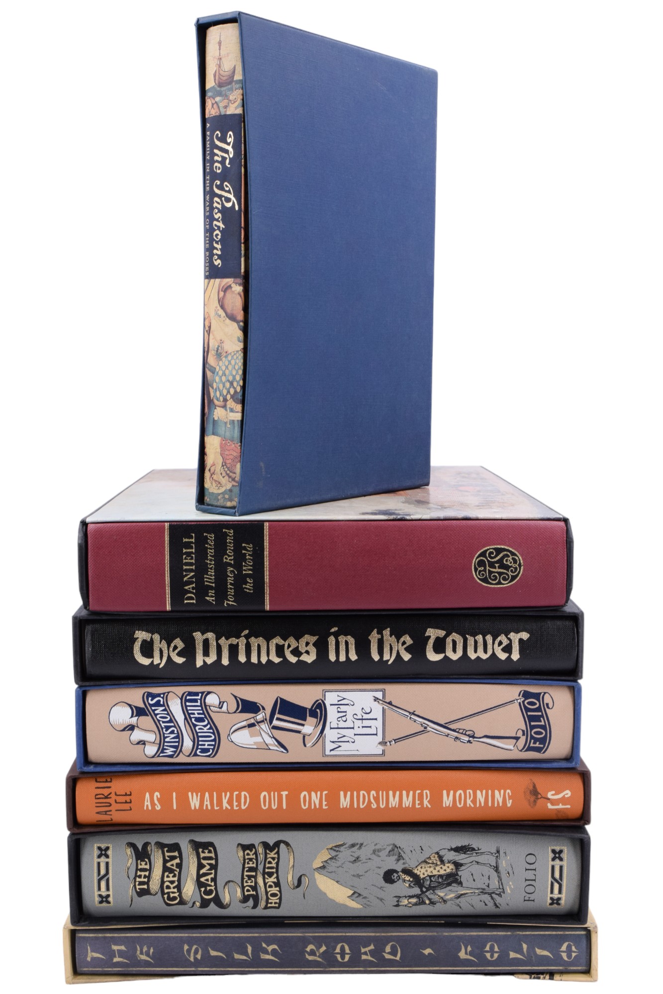 Seven Folio Society publications in slip cases, including Frances Wood, "The Silk Road", 2002; - Image 17 of 31