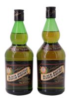 Two bottles of Black Bottle Scotch Whisky, 75 and 70 cl
