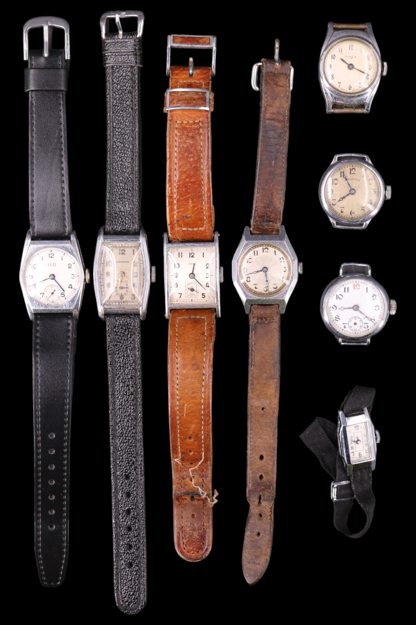 A group of vintage wristwatches, circa 1920s-1940s