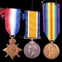 A 1914 Star, British War and Victory Medals to 2090 Cpl J Bigrigg, Border Regiment