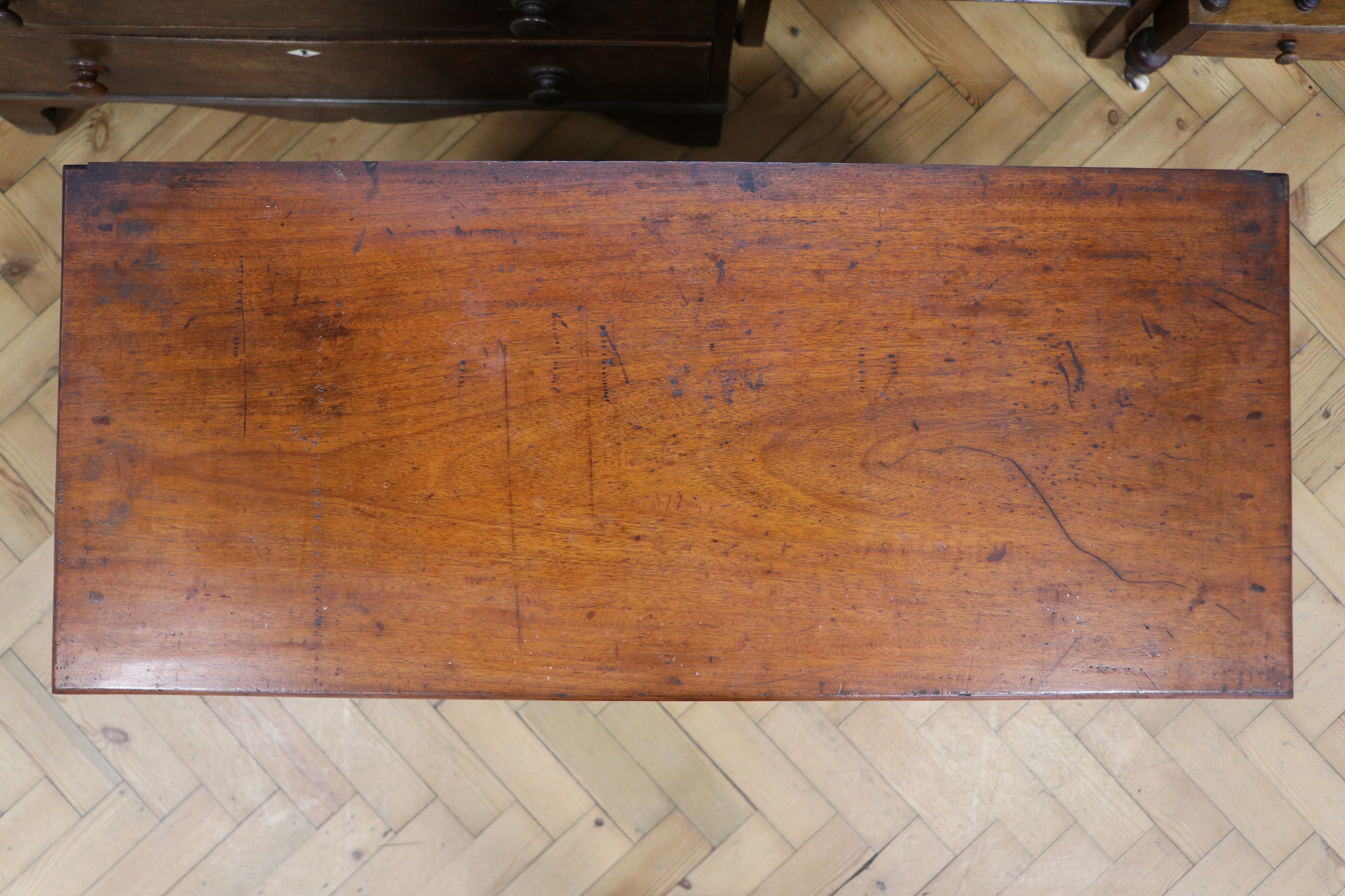 A Victorian glazed mahogany kitchen cabinet, 91 cm x 39 cm x 72 cm - Image 3 of 3