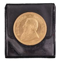 A 1974 South Africa gold Krugerrand, 1 oz