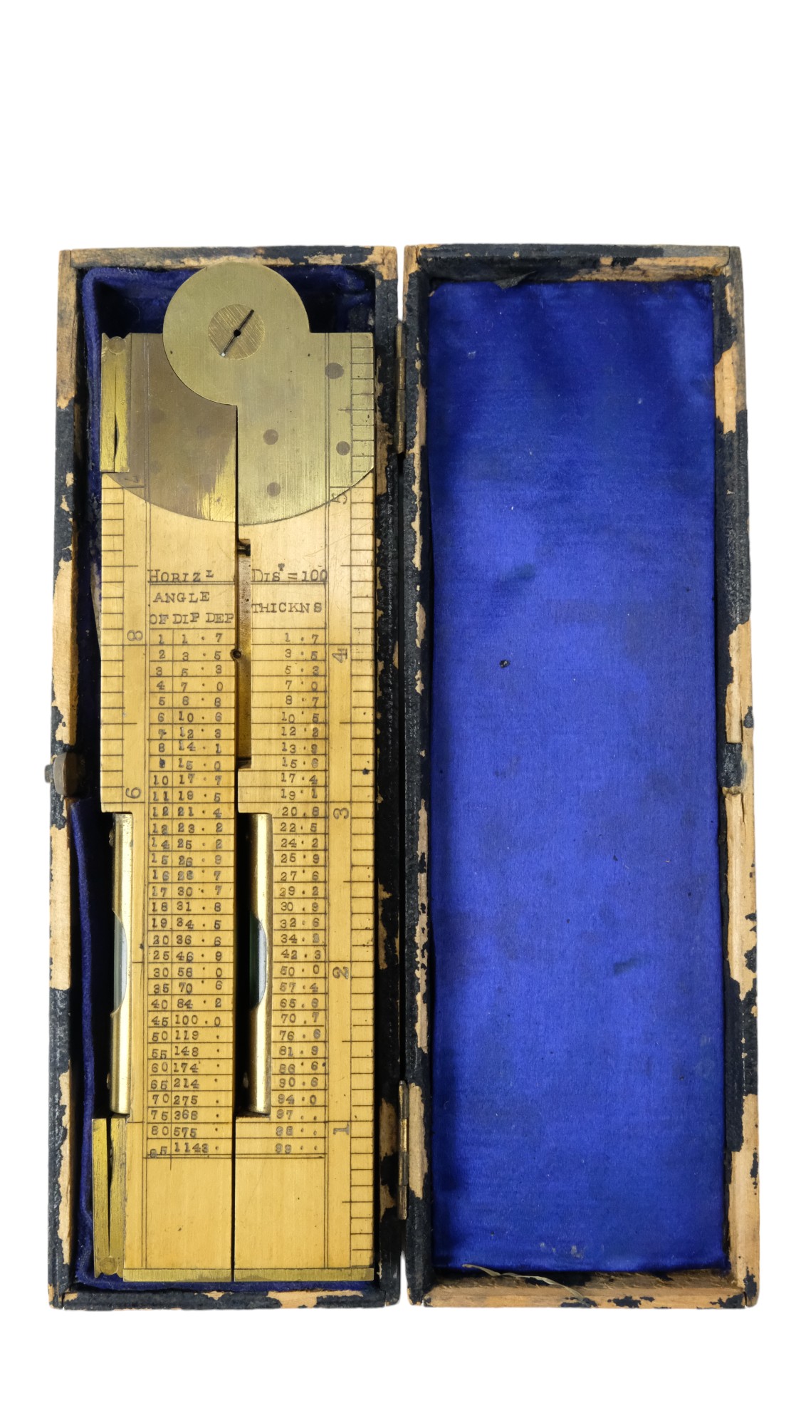A late 19th / early 20th Century surveyor's combination ruler ...