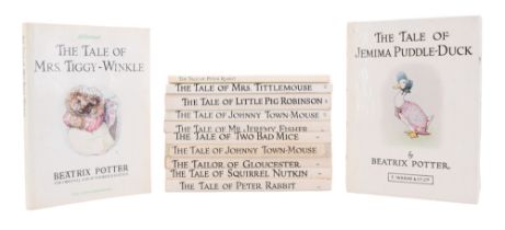 A group of Beatrix Potter "The Tale Of" books, F Warne & Co Ltd together with two St Micheal