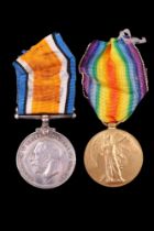 British War and Victory Medals to 28029 Pte W J Farish, Border Regiment