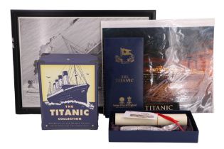 A group of Titanic collectibles comprising "The Titanic Collection - mementos from the Titanic