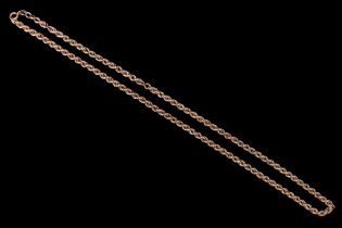 A 9 ct gold rope-link neck chain, 4 mm, 48 cm, 5.6 g