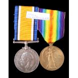 British War and Victory Medals to 39968 Pte J Messenger, Border Regiment
