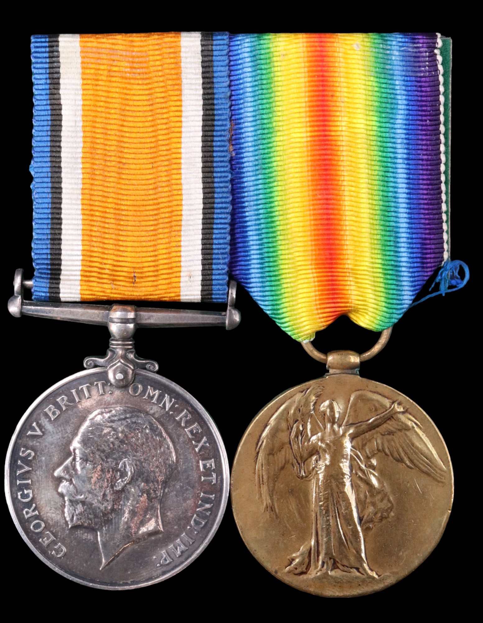 British War and Victory Medals to 25373 Pte G Lassey, Border Regiment