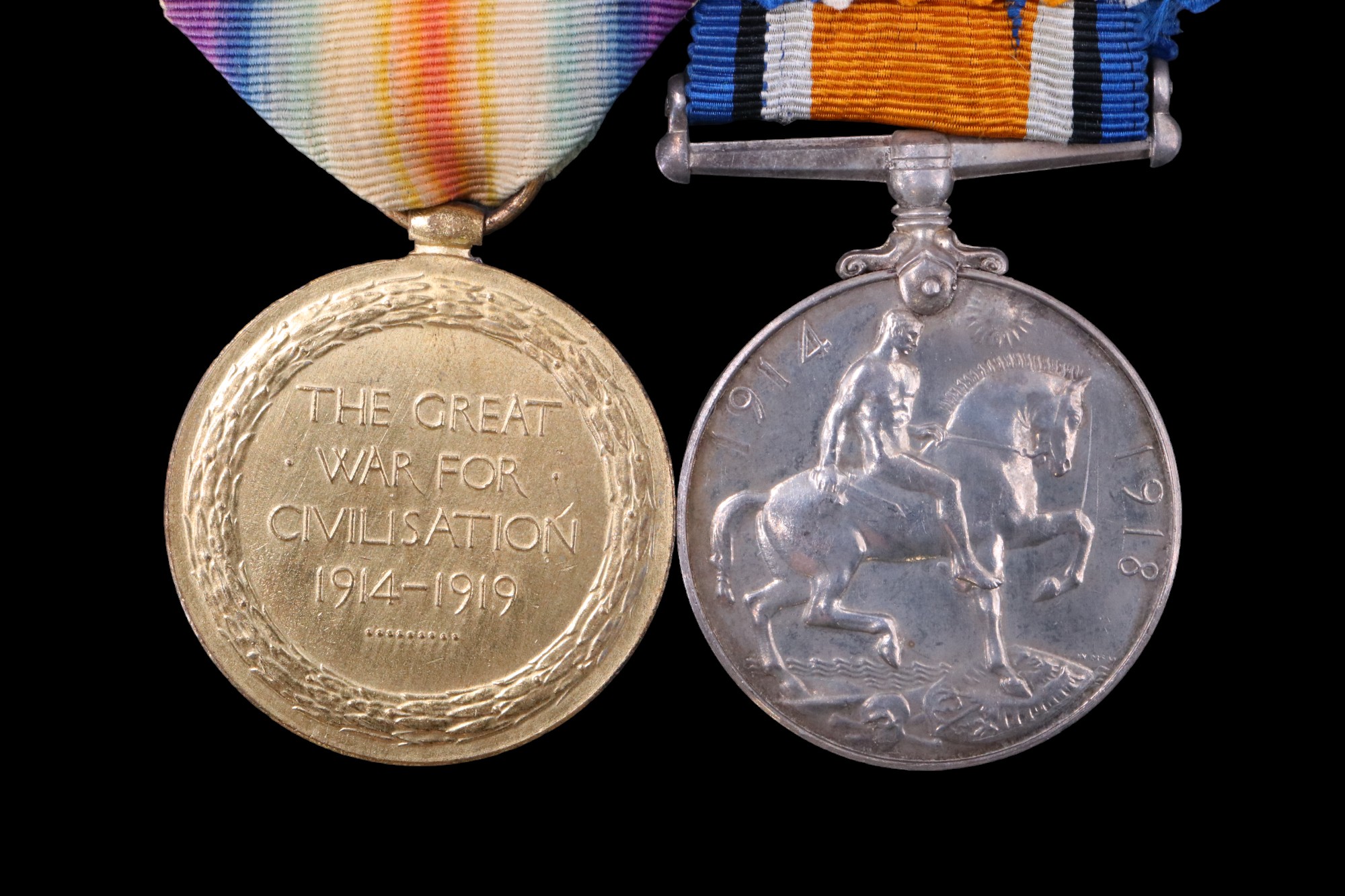 British War and Victory Medals to 36234 Pte H G Constantine, Border Regiment - Image 2 of 6