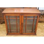 A Victorian glazed mahogany kitchen cabinet, 91 cm x 39 cm x 72 cm