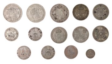 A small quantity of pre-1947 GB silver coins, 125 g