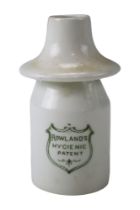An early 20th Century Rowland's Hygeinic Patent pie funnel, height 11 cm