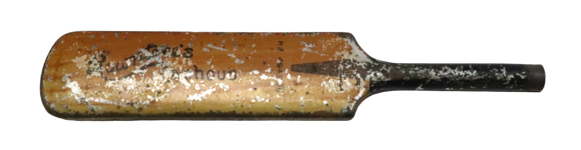 An Edwardian Rowntree novelty printed tinplate confectionery tin in the form of a cricket bat, for - Image 2 of 2
