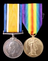 British War and Victory Medals to 24870 Pte J W Goodfellow, Border Regiment