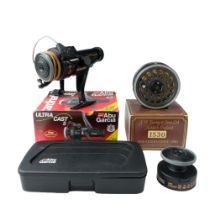 Two boxed fishing reels being a JW & Sons Ltd Fifteen Hundred series 1530 centrepin and an Abu