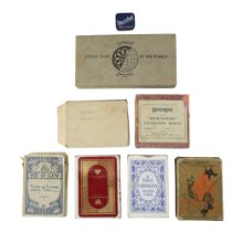 A 1930s "Owzthat" pocket cricket game together with McEwan-Younger and other playing cards, a set of