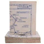 A group of 1960s BEA (British European Airways) routing charts and area navigation maps