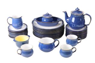 An extensive Denby Imperial Blue stoneware tea and dinner service, over 70 items