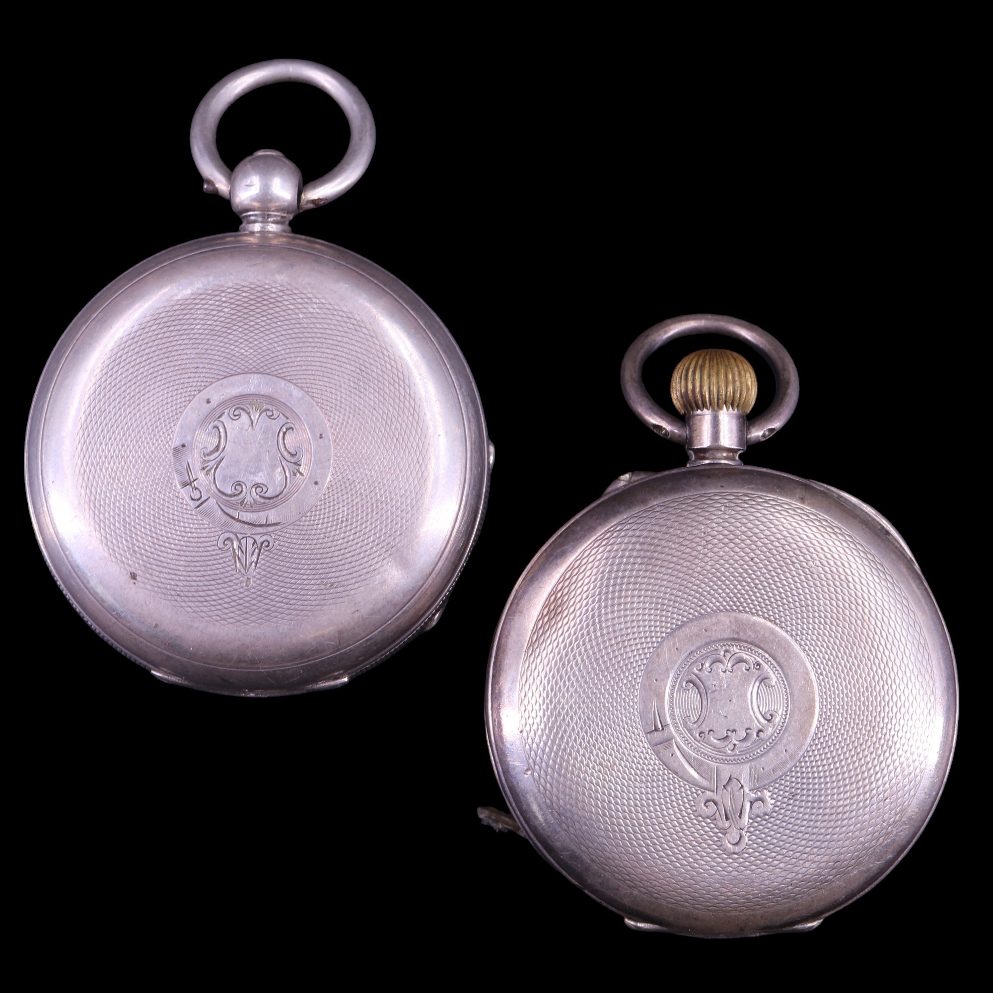 A late 19th Century silver pocket watch, having a crown-wound and pin-set movement, (un-named, - Image 2 of 9