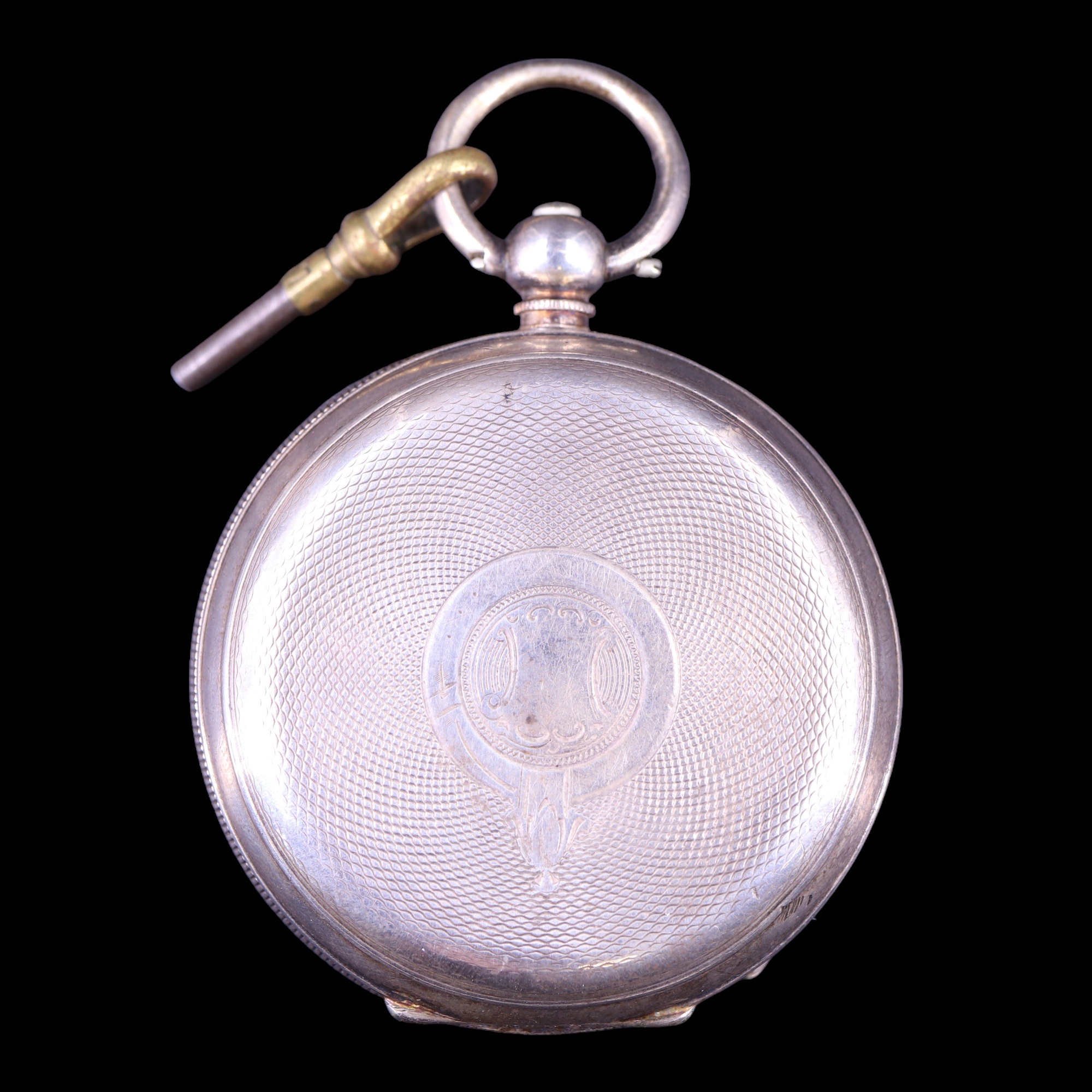 An early 20th Century Kay's "Perfection Lever" Swiss silver open-faced pocket watch, having a key- - Image 2 of 5