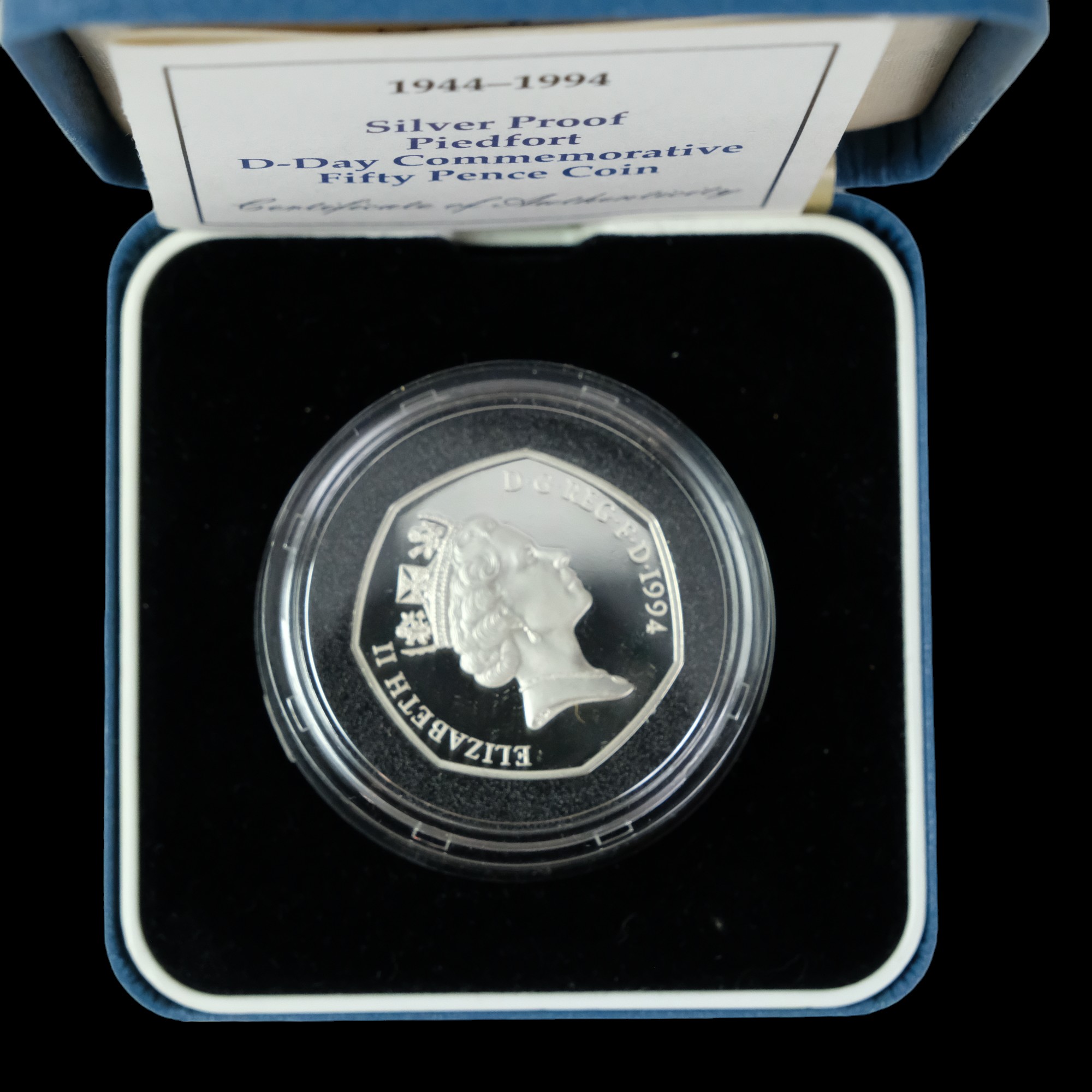 A group of Royal Mint silver proof fifty pence coins, including a 1994 Piedfort D-Day Commemorative, - Image 26 of 33