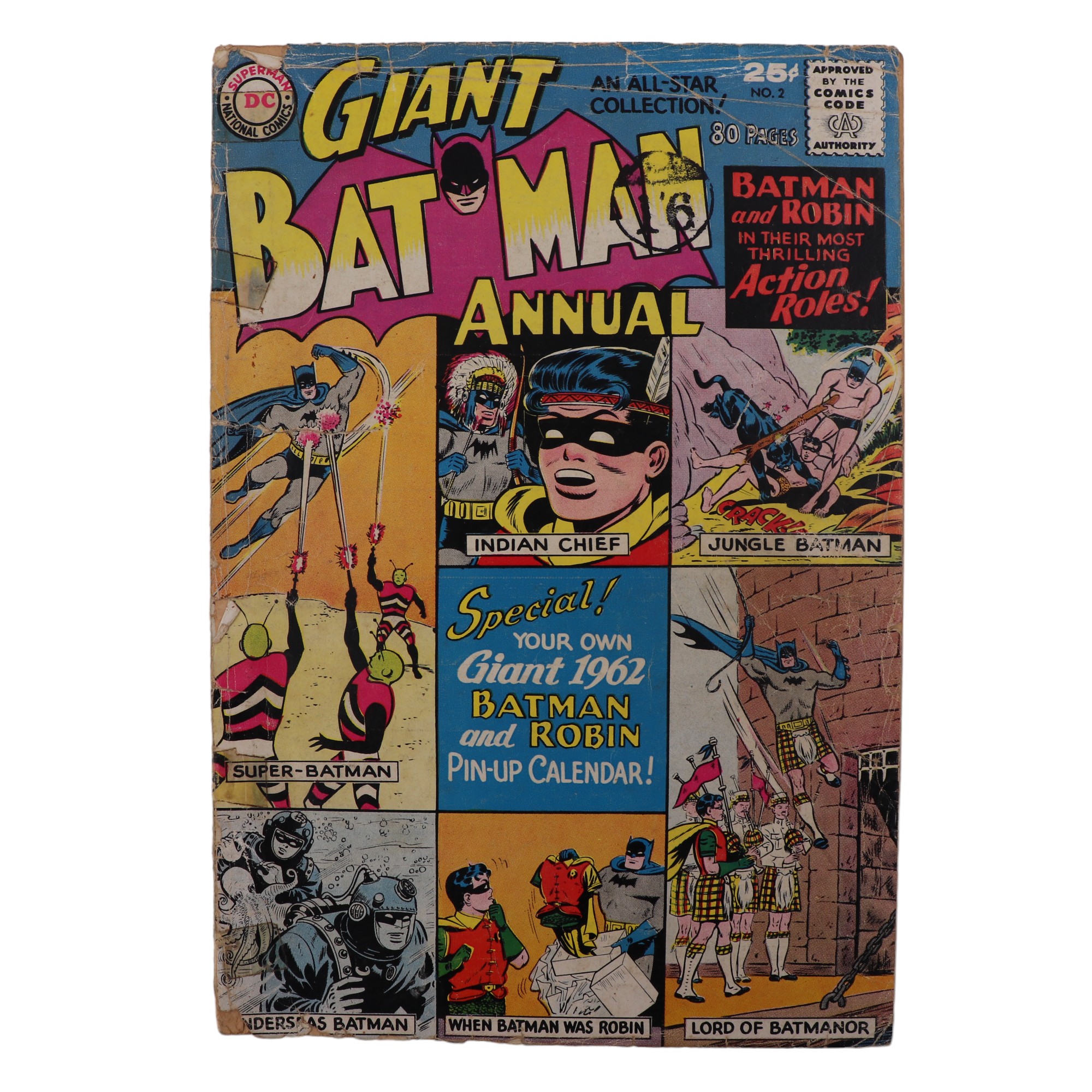 A 1961 DC Giant Batman Annual No. 2 comic book