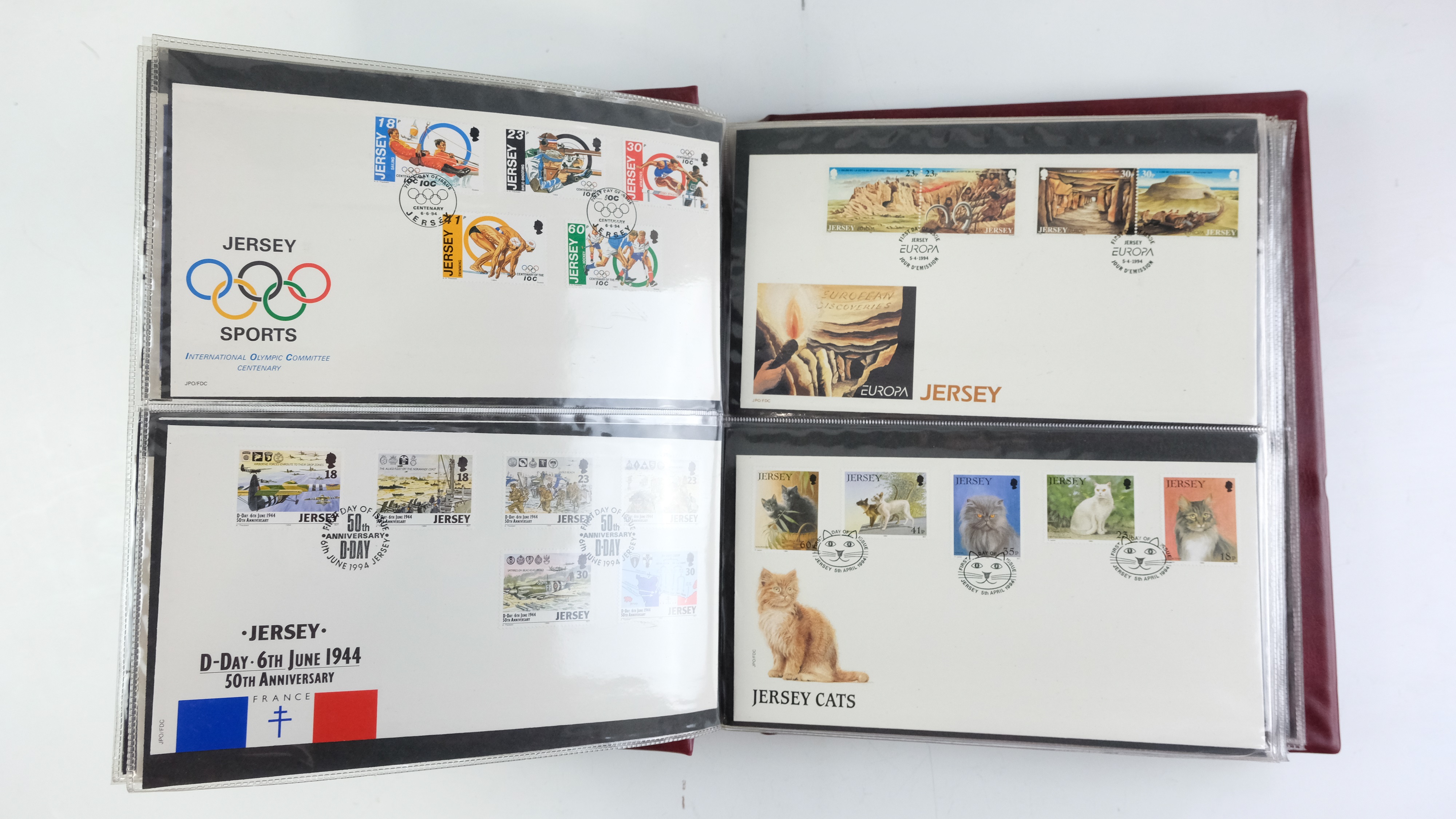 A large quantity of albums containing various world stamp covers including royal commemoratives, - Image 50 of 154