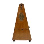 An early 20th Century mahogany cased French Metronome by Maelzel, height 24 cm