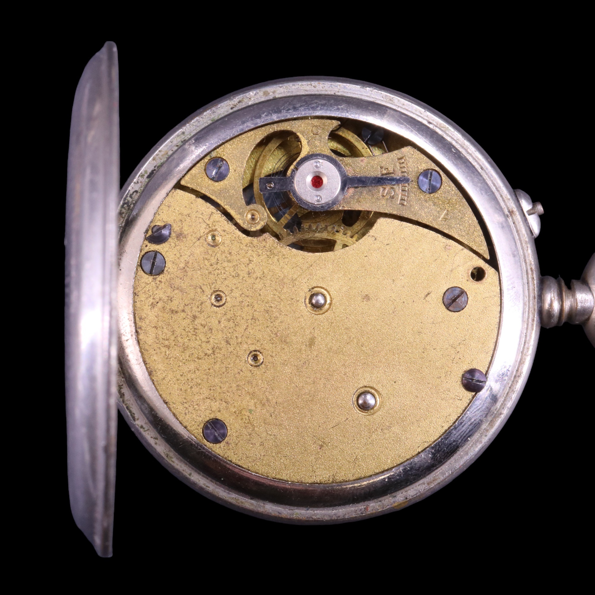 A group of vintage pocket watches including a Roskopf Patent, a Services, etc, (a/f) - Image 3 of 3