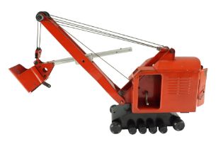 A 1960s Triang excavator, height 31 cm, tracks (a/f)