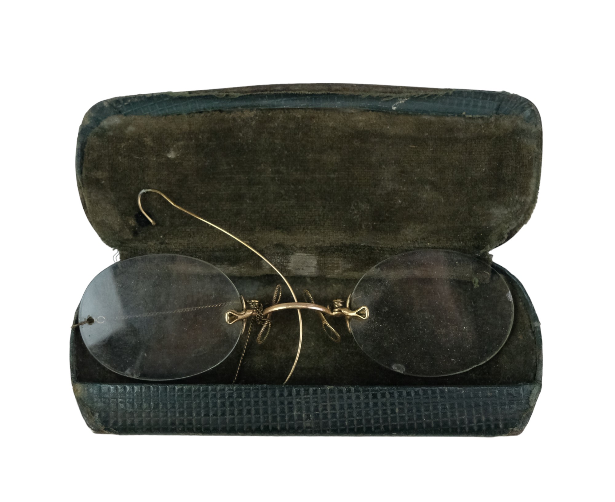 A set of late 19th / early 20th Century pince nez spectacles