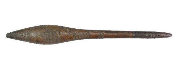 An antique Australian aborigine waddy / nulla-nulla, 59 cm