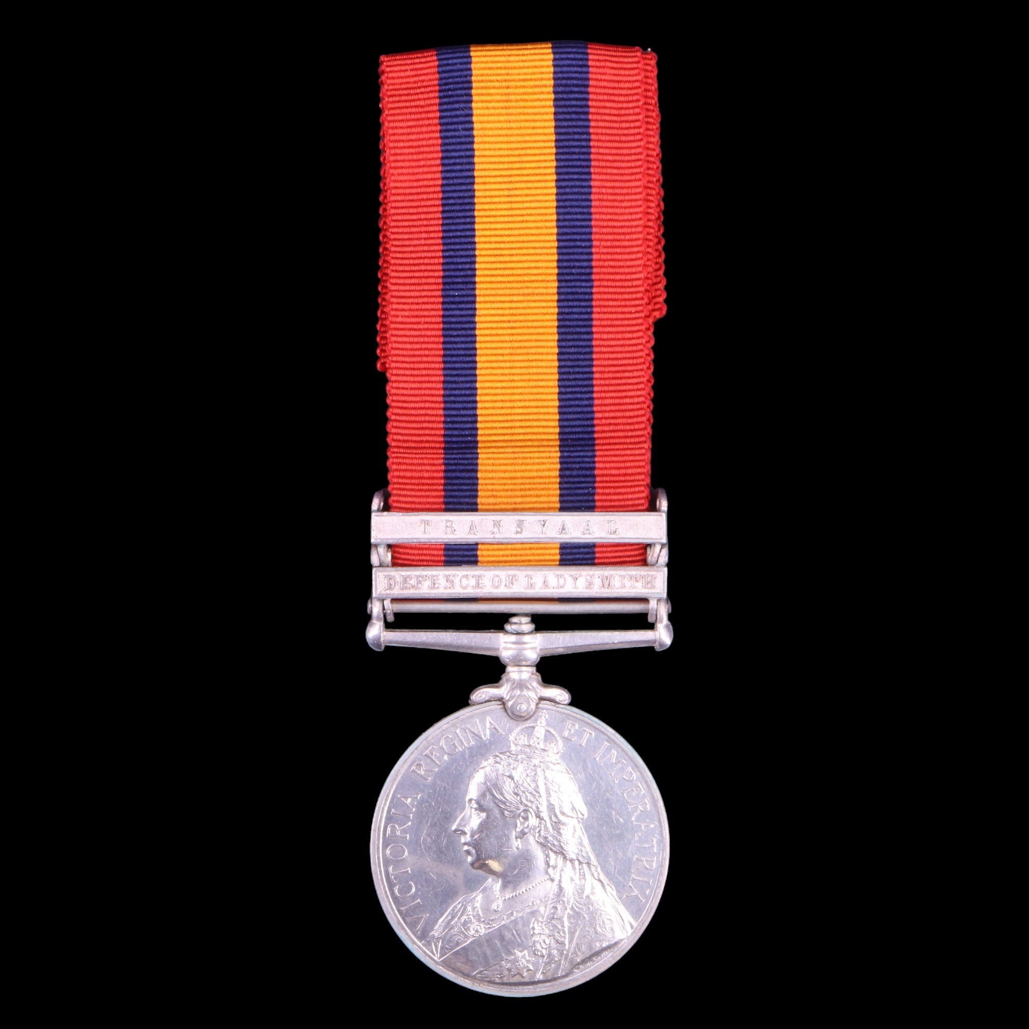 A Queen's South Africa Medal with Transvaal and Defence of Lady Smith clasps to 127 Trooper T