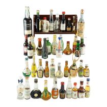 A group of liqueur and other miniatures