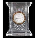 A Waterford Crystal clock, 18 cm