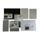 A group of British Airways Concorde stationary including letterheaded paper and envelopes, a pen,