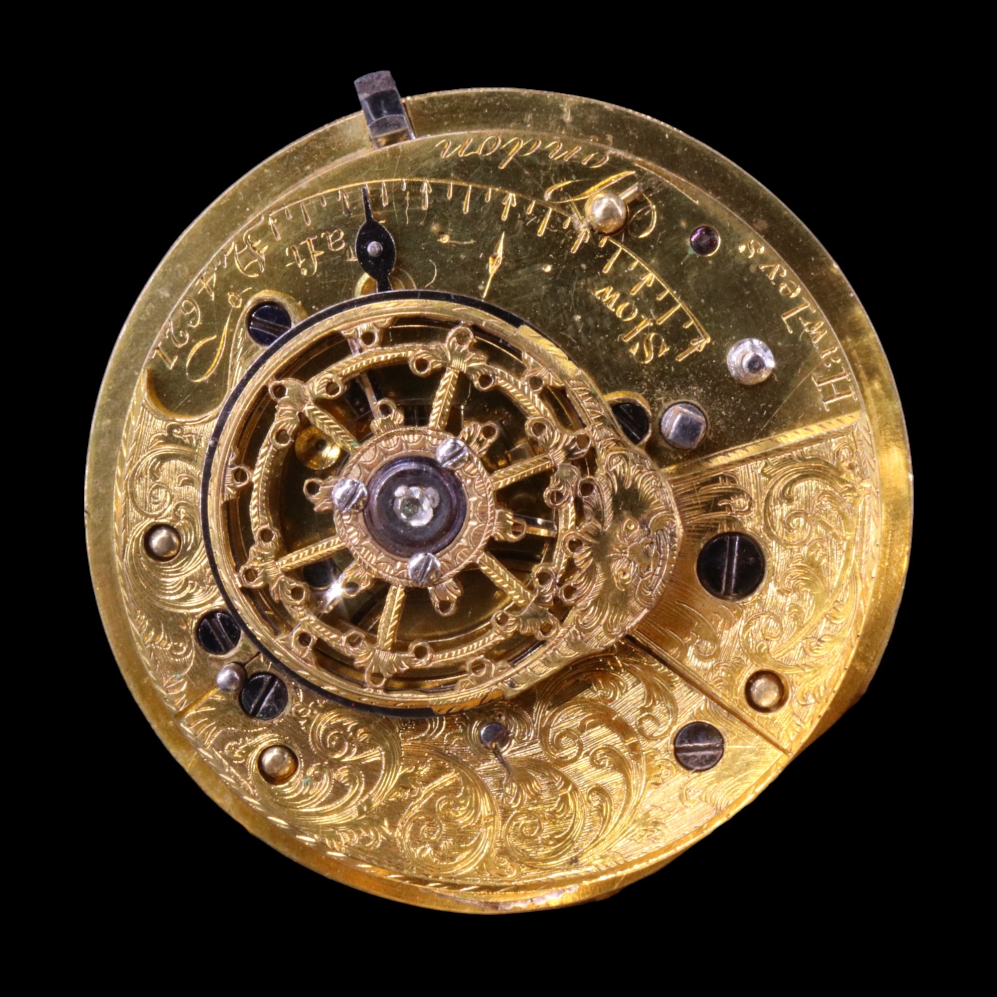 A Regency 18 ct gold verge pocket watch by Thomas Hawley & Co of London, its movement signed - Image 3 of 5