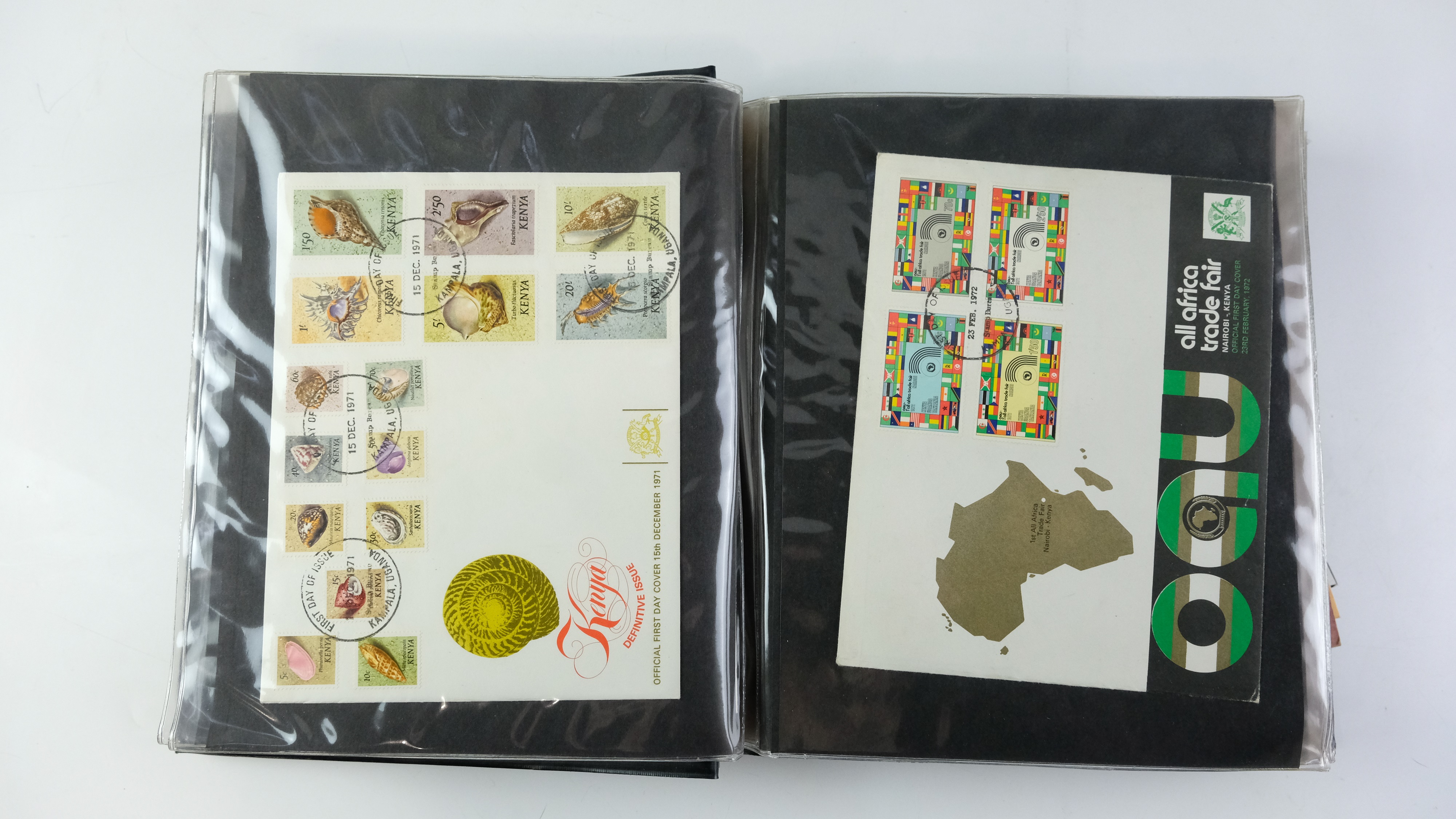 A large quantity of albums containing various world stamp covers including royal commemoratives, - Image 85 of 154
