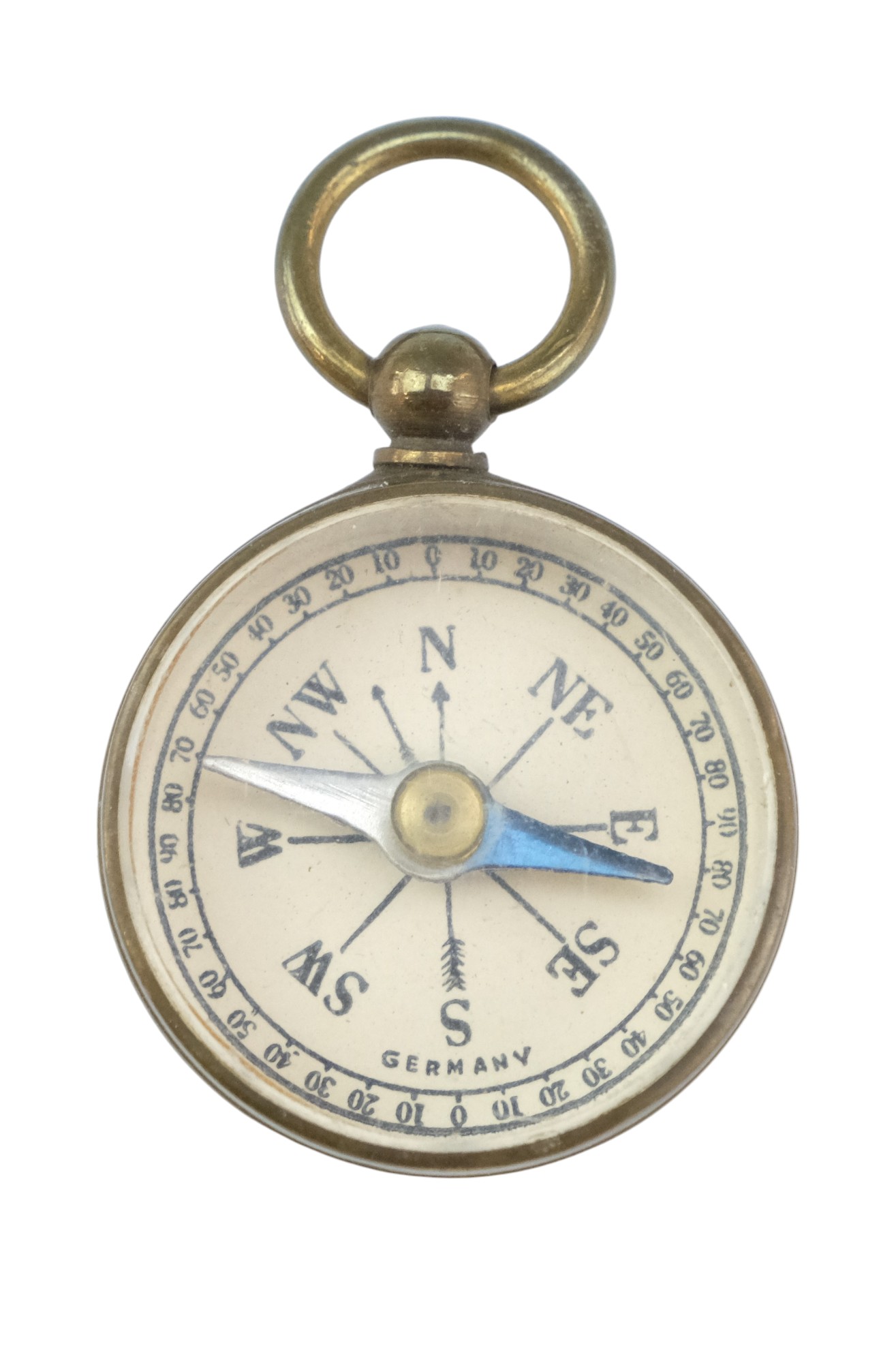 A 1924 Wembley British Empire Exhibition Nomori charm together with a miniature magnetic compass, - Image 3 of 3