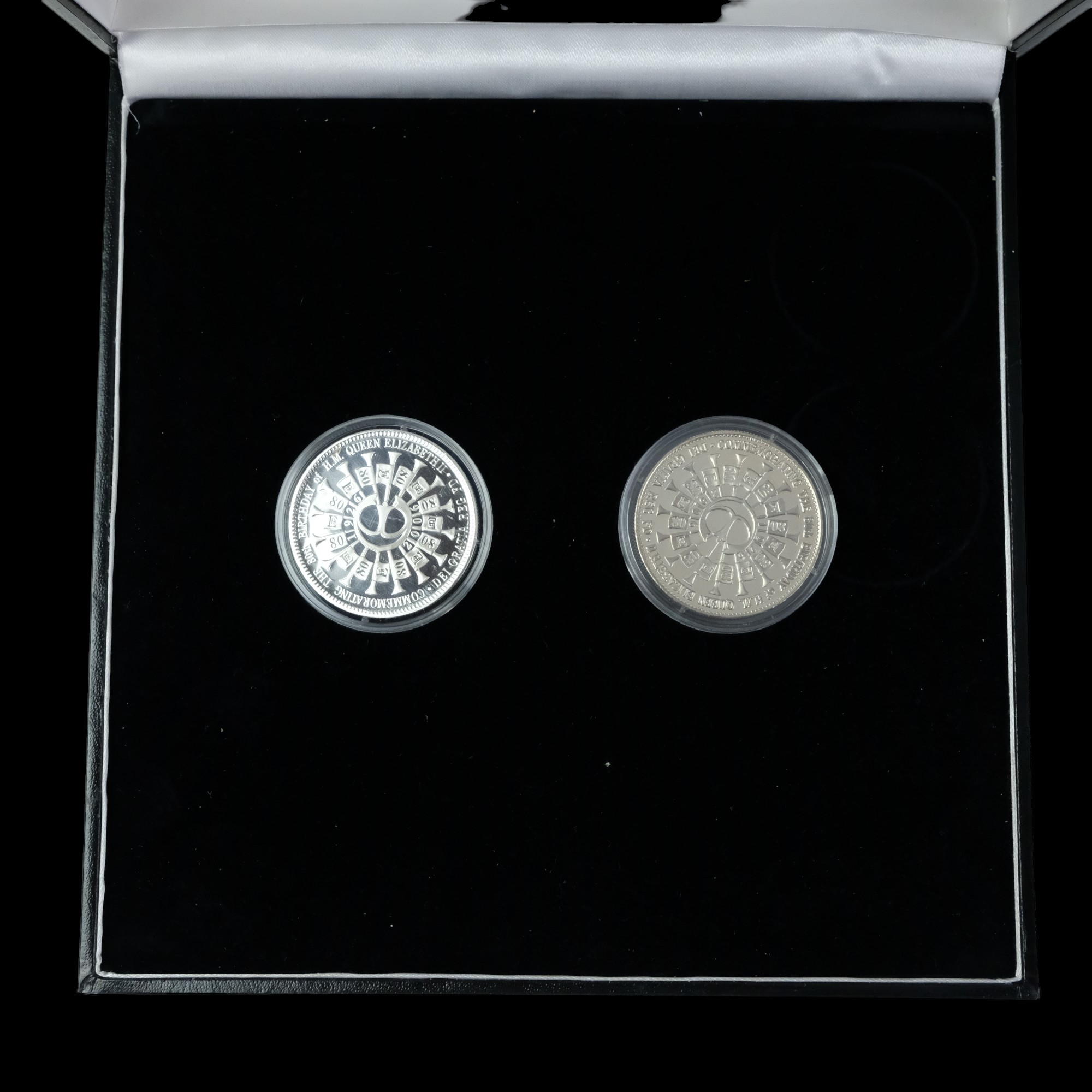 The Queen's 80th Birthday minting error coin set together with six silver GB commemoratives - Image 4 of 6