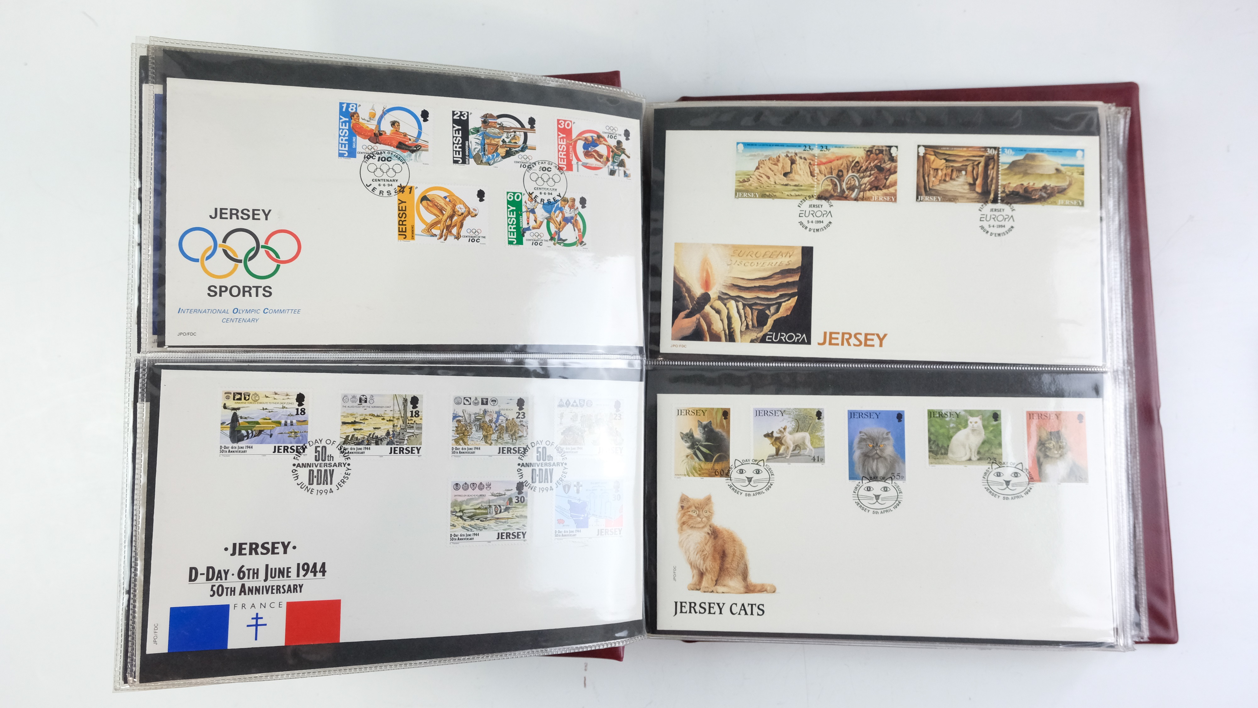 A large quantity of albums containing various world stamp covers including royal commemoratives, - Image 51 of 154
