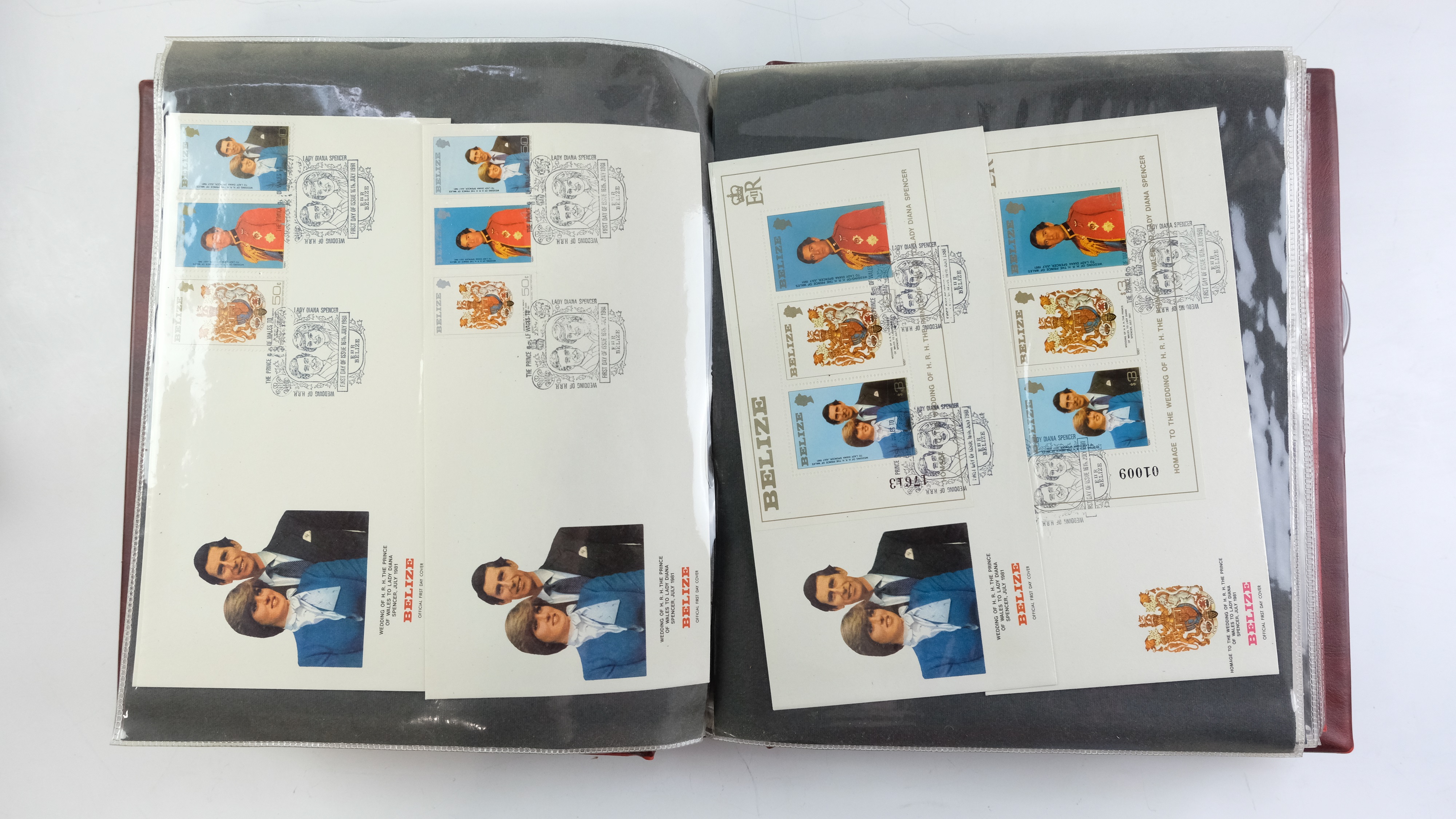 A large quantity of albums containing various world stamp covers including royal commemoratives, - Image 14 of 154