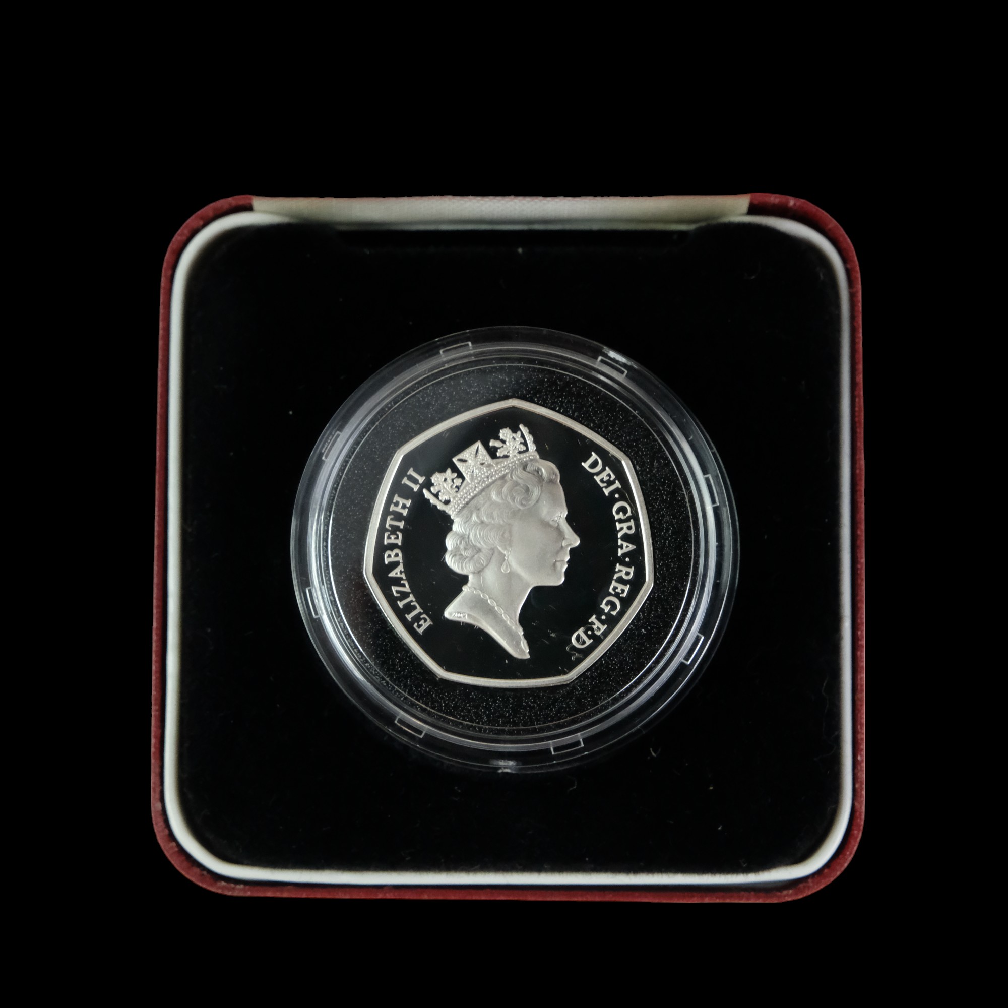 A group of Royal Mint silver proof fifty pence coins, including a 1994 Piedfort D-Day Commemorative, - Image 7 of 33