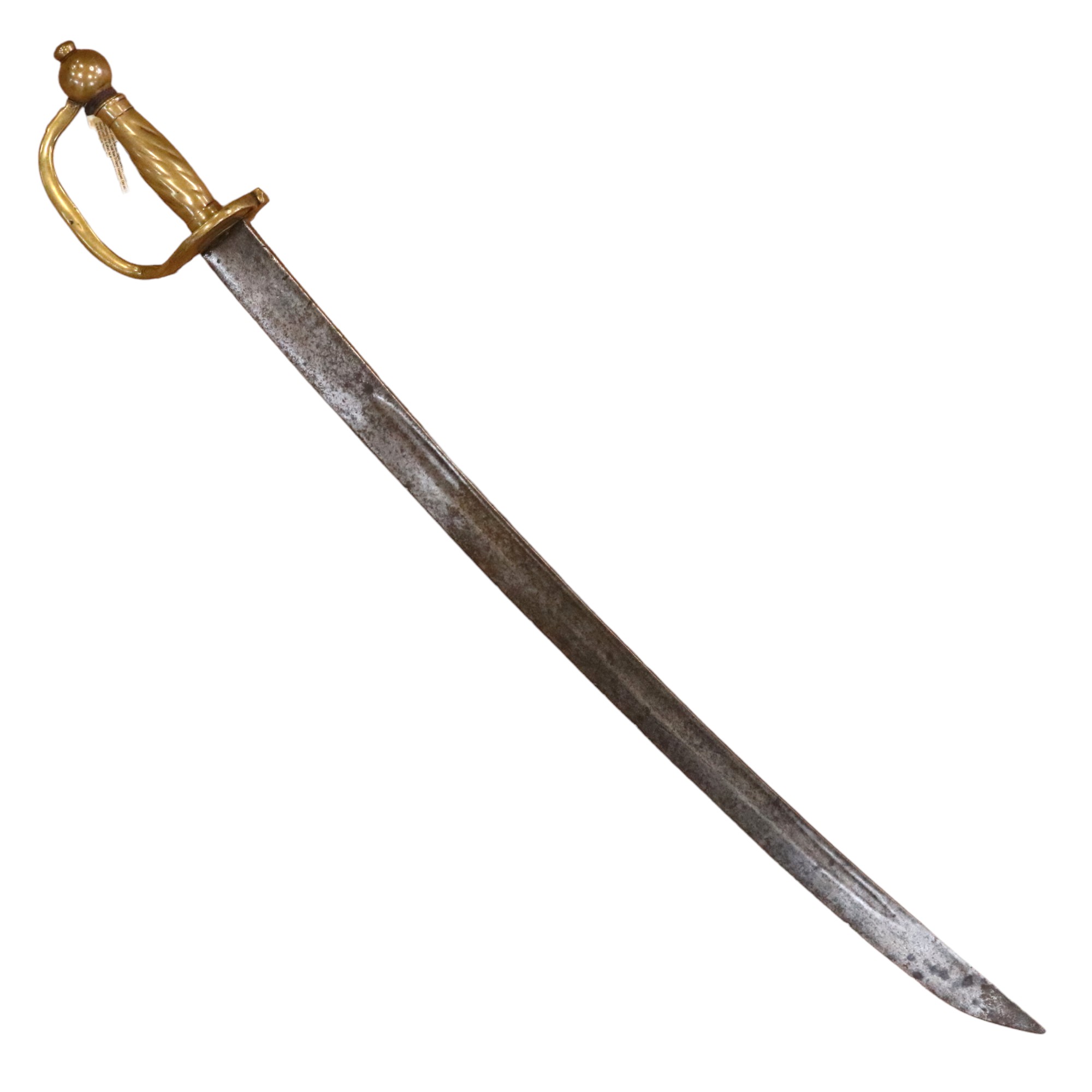 A mid-to-late 18th Century Russian / Prussian infantry short sword / hanger, 79 cm - Image 2 of 3