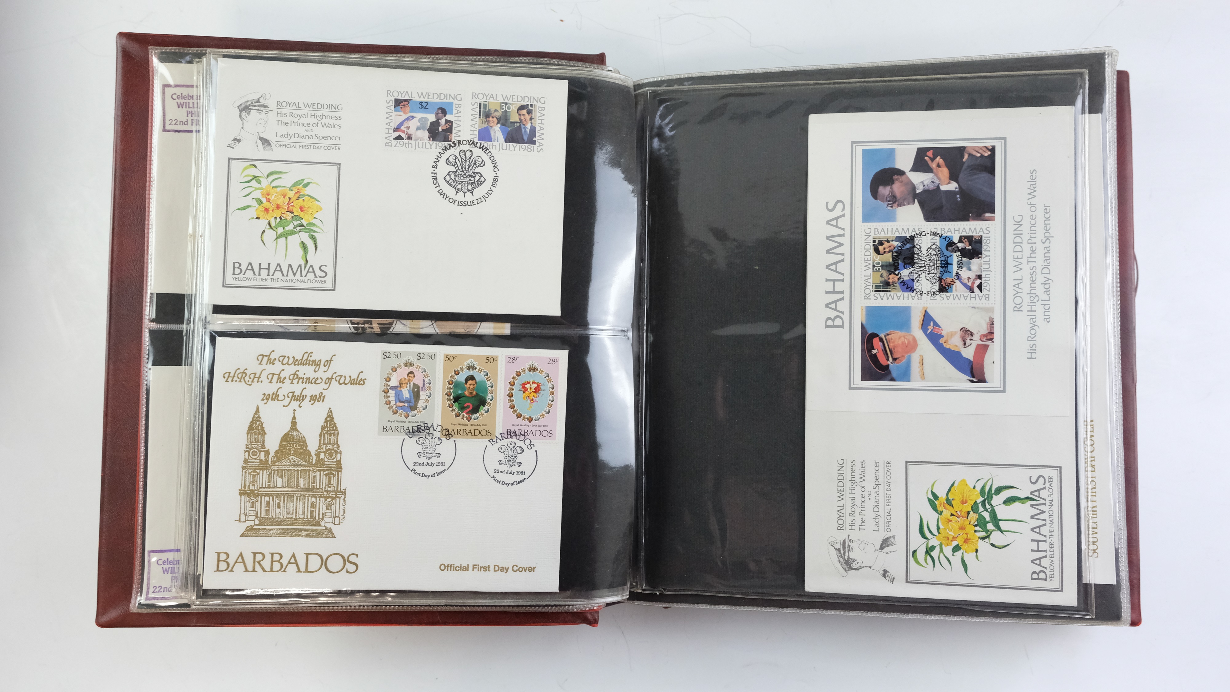 A large quantity of albums containing various world stamp covers including royal commemoratives, - Image 9 of 154